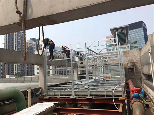 冷卻塔的噪聲及解決辦法(焦作全鋼冷卻塔噪聲處理)