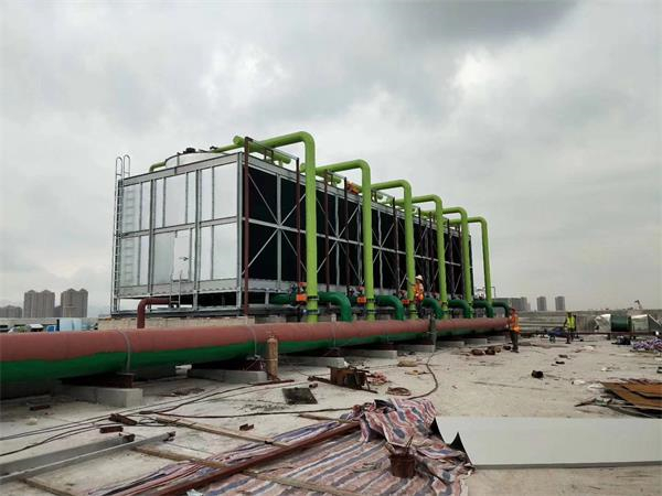 開式冷卻塔集水盤出現結冰的原因及處理方法(冷卻塔